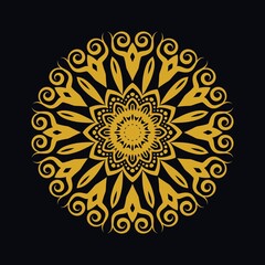 Mandalas with black and white for coloring books. Decorative round ornaments.