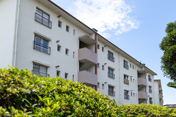 1960年代の古い団地　千葉県船橋市　日本