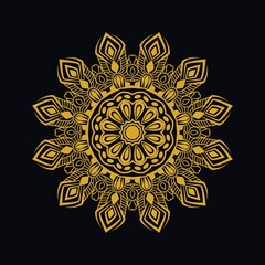 Mandalas with black and white for coloring books. Decorative round ornaments.