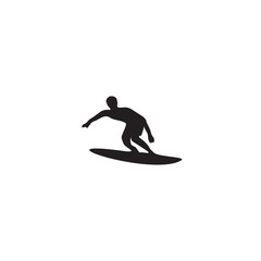 Surfer logo icon design template
