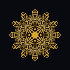 Mandalas with black and white for coloring books. Decorative round ornaments.