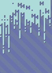 Abstract Rounded Color Lines halftone transition background illustration