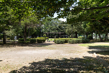 集合住宅地の中にある公園　千葉県船橋市　日本