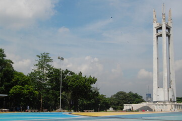 Quezon Memorial Circle Shrine in Quezon City, Philippines