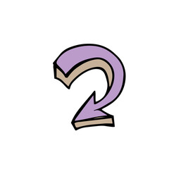 Arrow Element Hand Drawn Icon