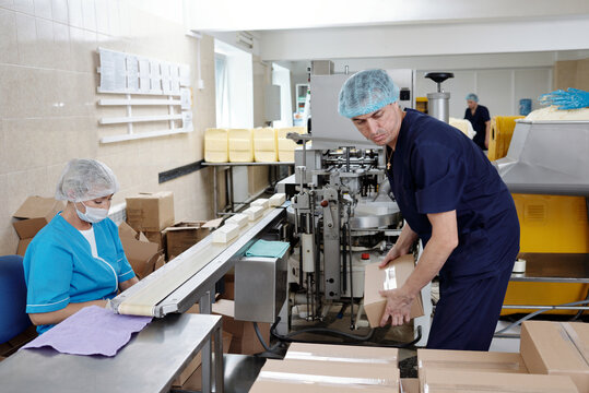 At Butter Manufacturing Factory