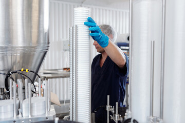 Man Working At Food Production Factory