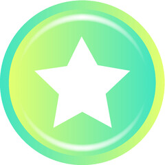 star icon on round button