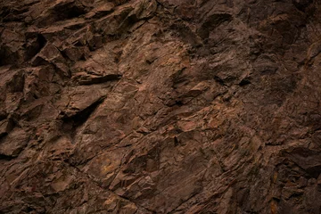 Foto op Aluminium Red brown stone background. Rock surface. Mountain texture. Close-up. Bright rock background for your design. © Наталья Босяк