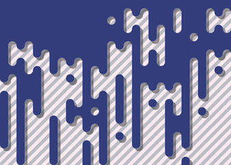 Abstract Rounded Color Lines halftone transition background illustration