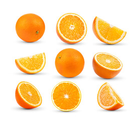 seat of orange on white background