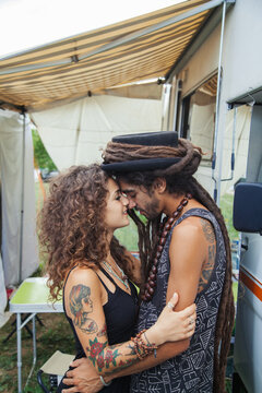 Young Rasta Couple in Love