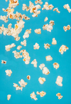 Popcorn Falling in Bowl