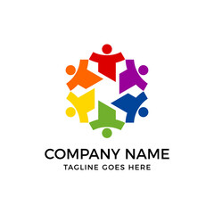 Team, Community, Group Logo  Vector Design Template. People Icon