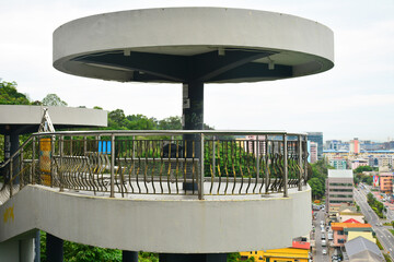 Signal Hill observatory deck platform in Kota Kinabalu, Malaysia