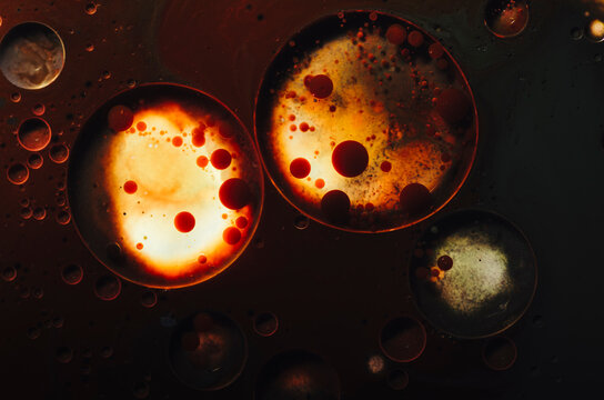 Abstract glowing shapes