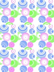 seamless pattern with colorful circles