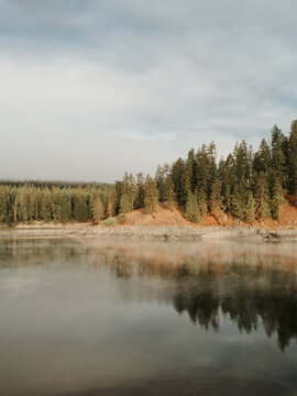 Beautiful reflection in the river