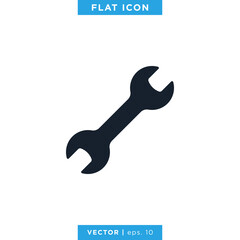 Wrench Icon Vector Design Template. Tools icon.