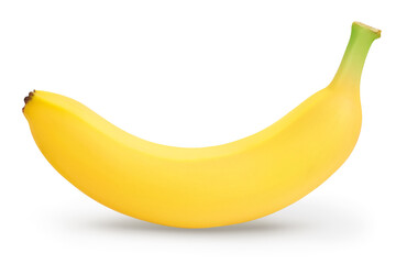 banana isolated on white background with clipping path and full depth of field.