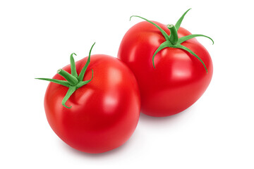 Tomato isolated on white background with clipping path and full depth of field.