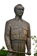 Fototapeta na wymiar Manuel L. Quezon statue at Corregidor island in Cavite, Philippines
