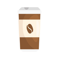 disposable coffee cup, on white background vector illustration design