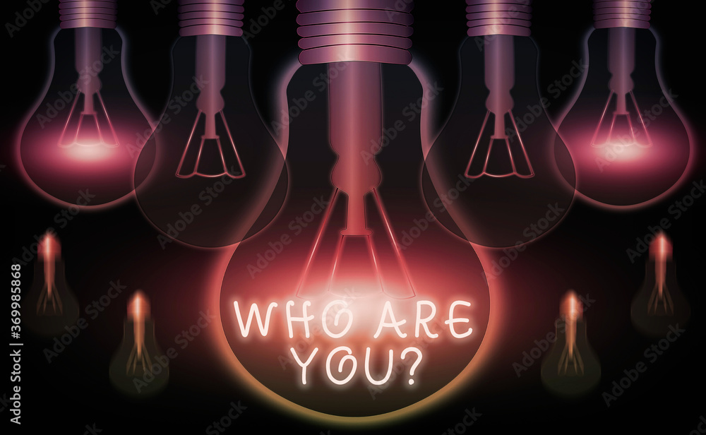 Poster writing note showing who are youquestion. business concept for inviting someone to join in your loca