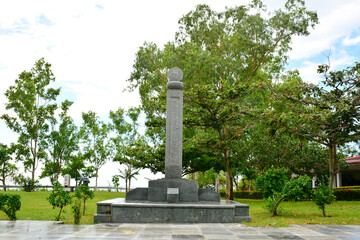 Fototapeta na wymiar Japanese garden of peace monument at Corregidor island in Cavite, Philippines