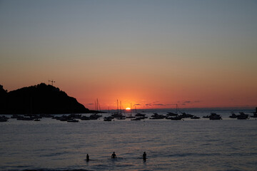 Atardece en el Norte de San Sebastián