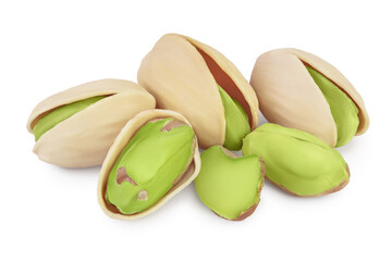 pistachio isolated on white background with clipping path and full depth of field