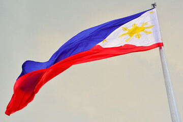 Philippine national flag in Manila, Philippines