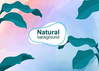 Watercolor flowers background in pastel colors.vector illustration