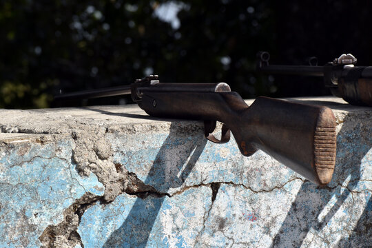 closeup picture of Gun in Nainital Uttarakhand India