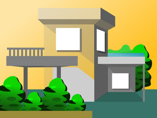 house vector design