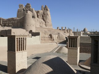 The desert city Nain in Iran