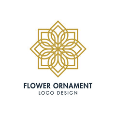 Fototapeta premium Flower Ornament Logo Vector Design Template. Editable Vector eps 10.