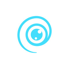 eye icon eye symbol eye logo flat colorful vector. Eye vision logo. Stock illustration.