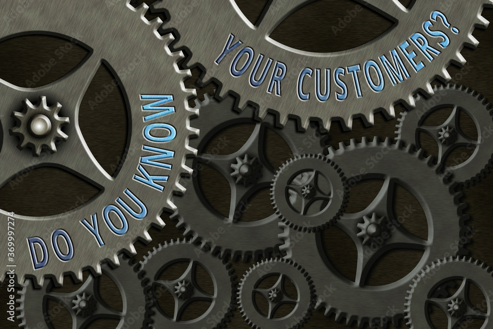 Poster writing note showing do you know your customers question. business concept for asking to identify a 