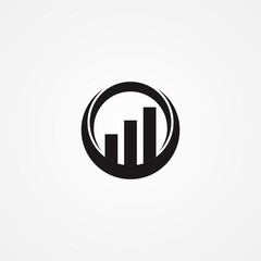 Logo design or symbol for business consulting company, or accounting financial

