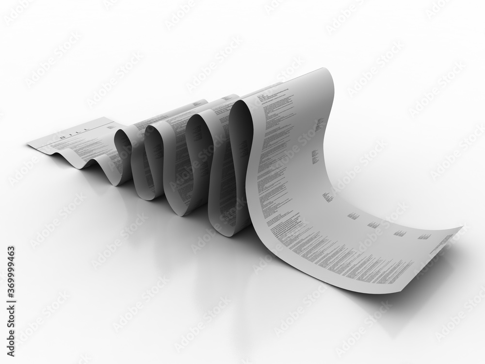 Poster 3d rendering documents