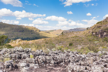 Landscape at Guartela Canyon - Guartela state Park - Tibagi - Parana - Brazil