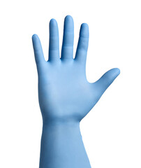 Obraz premium latex glove protective deal virus corona coronavirus disease epidemic medical health handshake hand