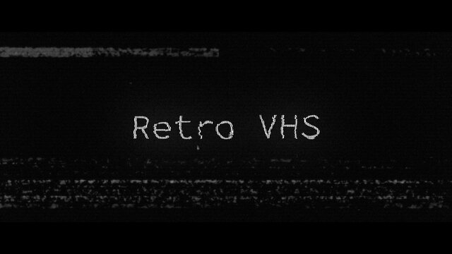 Retro VHS Glitch Title
