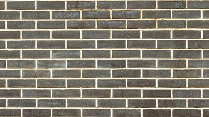 horizontal brown brick wall, backgrounds, textures