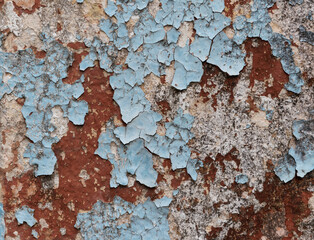 background old concrete wall with cracked peeling  paint, texture, grunge