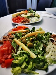 salad with vegetables