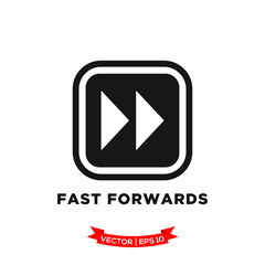 media control icon vector logo template, fast forwards vector icon