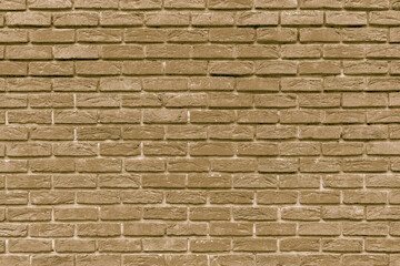 The background of the old beige brick wall for design interior