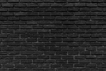 The background of the old black brick wall for design interior